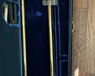 Two vintage trombones from 1960s