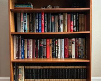 Bookshelf with a nice selection of books!