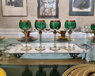Moser or similar goblets (set of 12)