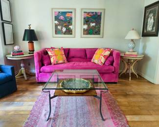 Custom sofa, MacKenzie Childs