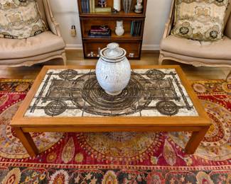 MCM tile coffee table