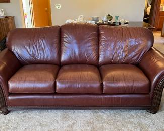 Brown Leather Sofa