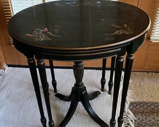 Hand Painted Asian Nesting table