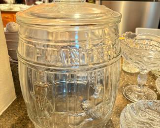 Planters Peanuts glass Display Container