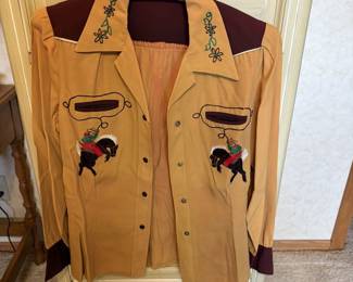 1940's Western Maid ~ Embroidered Rodeo Shirt