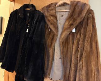Sheared and mink jacket