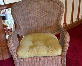 wicker occasional chair