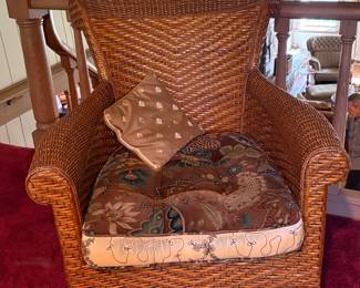Wicker occasional chair