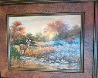 Original art by NOELINE HARRIS, gorgeous frame!