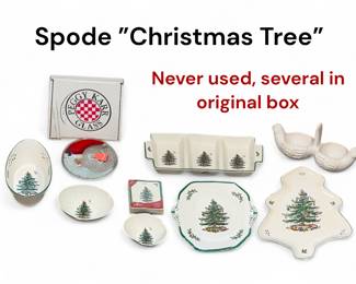 Spode "Christmas Tree" serving pieces