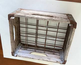 vintage CRESANT DAIRY milk crate