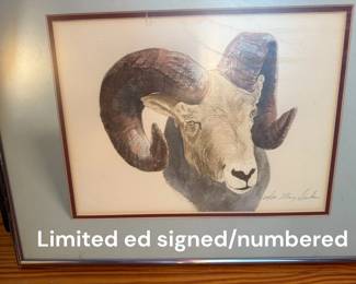 Limited Ed ram framed print