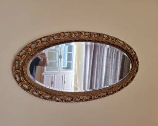 Ornate mirror.