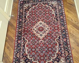 Woven throw rugs.