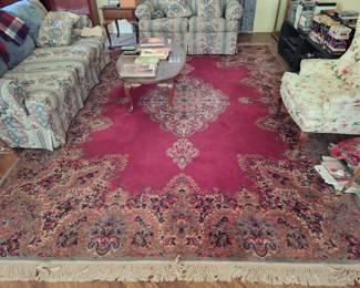 Livingroom furniture. Woven rug.