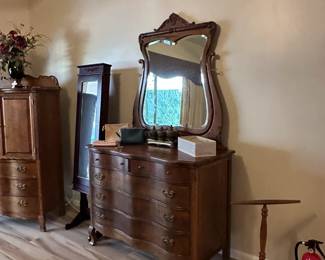 Antique Dresser with Tilt Mirror