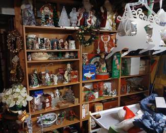 Lots of Christmas decos