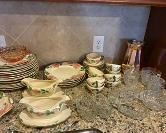 Franciscan Desert Rose china- large set