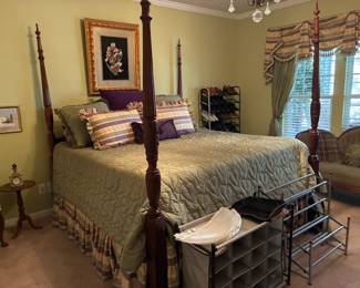 Four poster king bed
