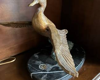 Frank K. Newmyer bronze sculpture "Uprising" for Ducks Unlimited