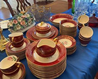 Set of Homer Laughlin "Lady Stratford" china