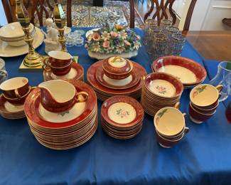 Set of Homer Laughlin "Lady Stratford" china