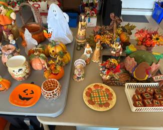 Halloween, fall, and Thanksgiving decor