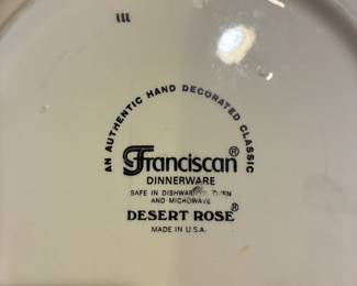 Franciscan Desert Rose china- large set