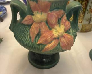 Roseville pottery Clematis vase