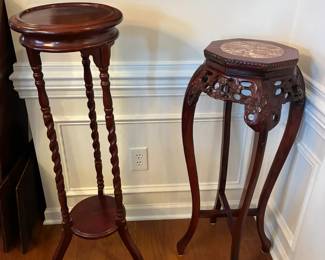 Mahogany plant stands