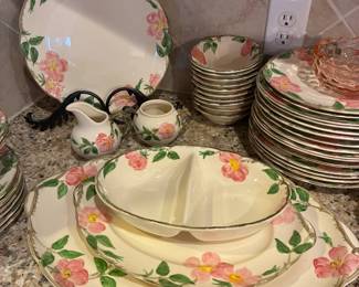 Franciscan Desert Rose china- large set