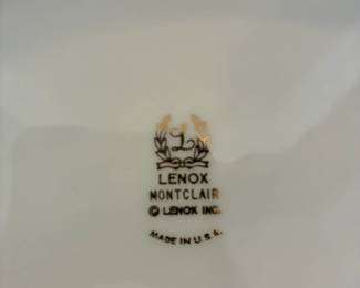 Set of Lenox Montclair china
