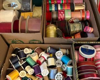 Thread and lots of ribbon