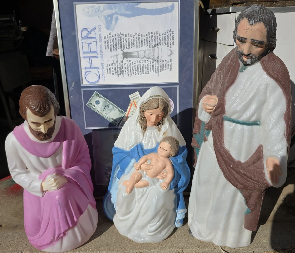 VINTAGE CHRISTMAS BLOW MOLDS