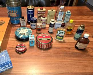 VINTAGE ADVERTISING TINS
