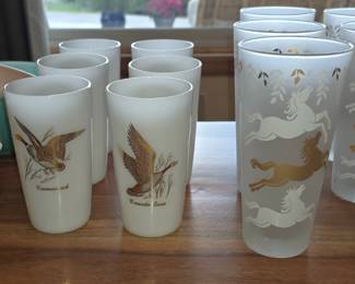 VINTAGE FIRE KING & MCM GLASSWARE