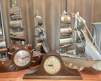 MCM SHIP CLOCKS & TV LAMPS