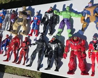 COLLECTION of MARVEL ACTION FIGURE TOYS
