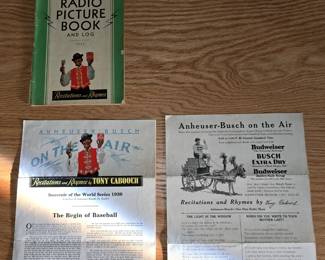 RARE PROHIBITION BUDWEISER GINGER ALE PAPER ITEMS