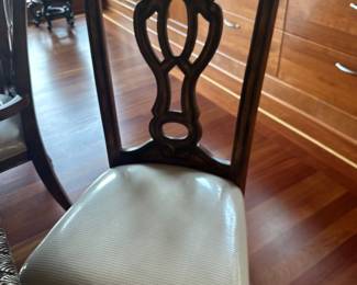 Formal dining chairs front view
