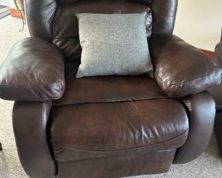 Leather recliner