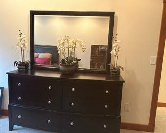 Dresser with mirror