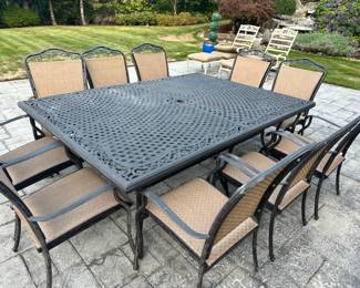 Patio table set - seats 10