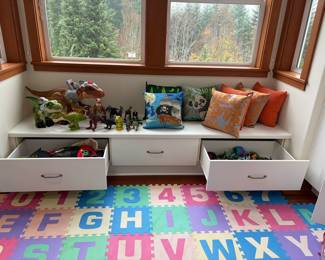 Dinosaurs & decorative pillows