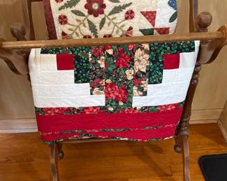 Quilts and quilt rack
