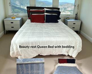Beauty Rest Queen Bed with Bedding