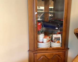 Wooden Kitchen Curio Cabinet