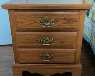 Wooden Oak Nightstand