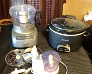 Kitchen Aid Food Processor, Crock Pot Mini Chopper