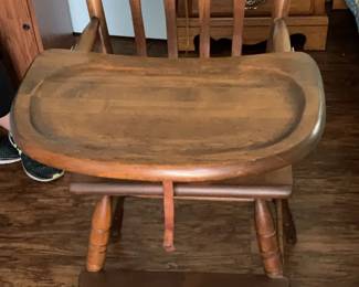 Vintage Wooden High Chair